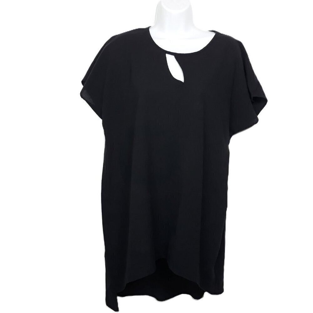 Soft Surroundings Cotton Double Keyhole Tunic Top XLP Office Swim Vacation